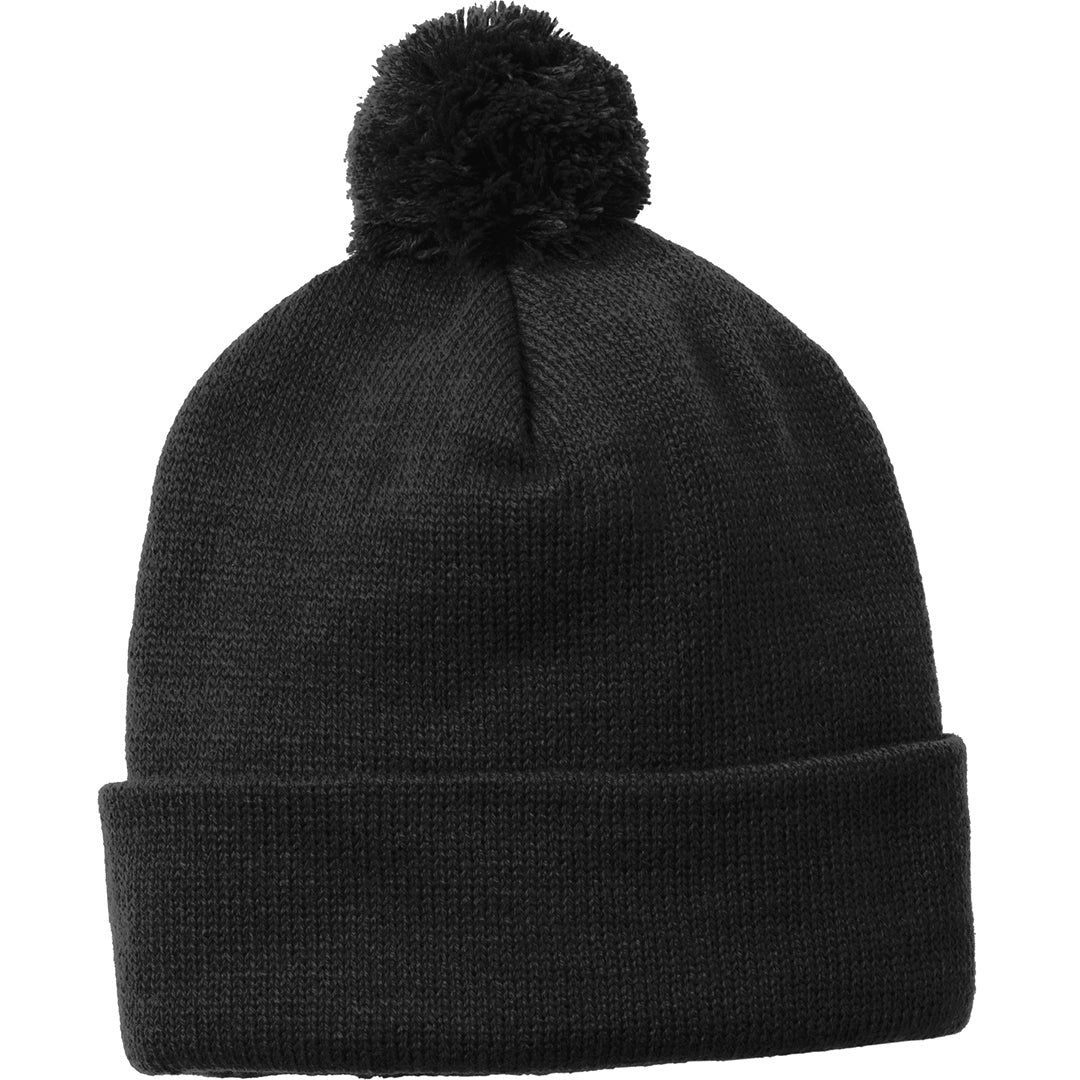 Sport-Tek Solid Pom Pom Beanie