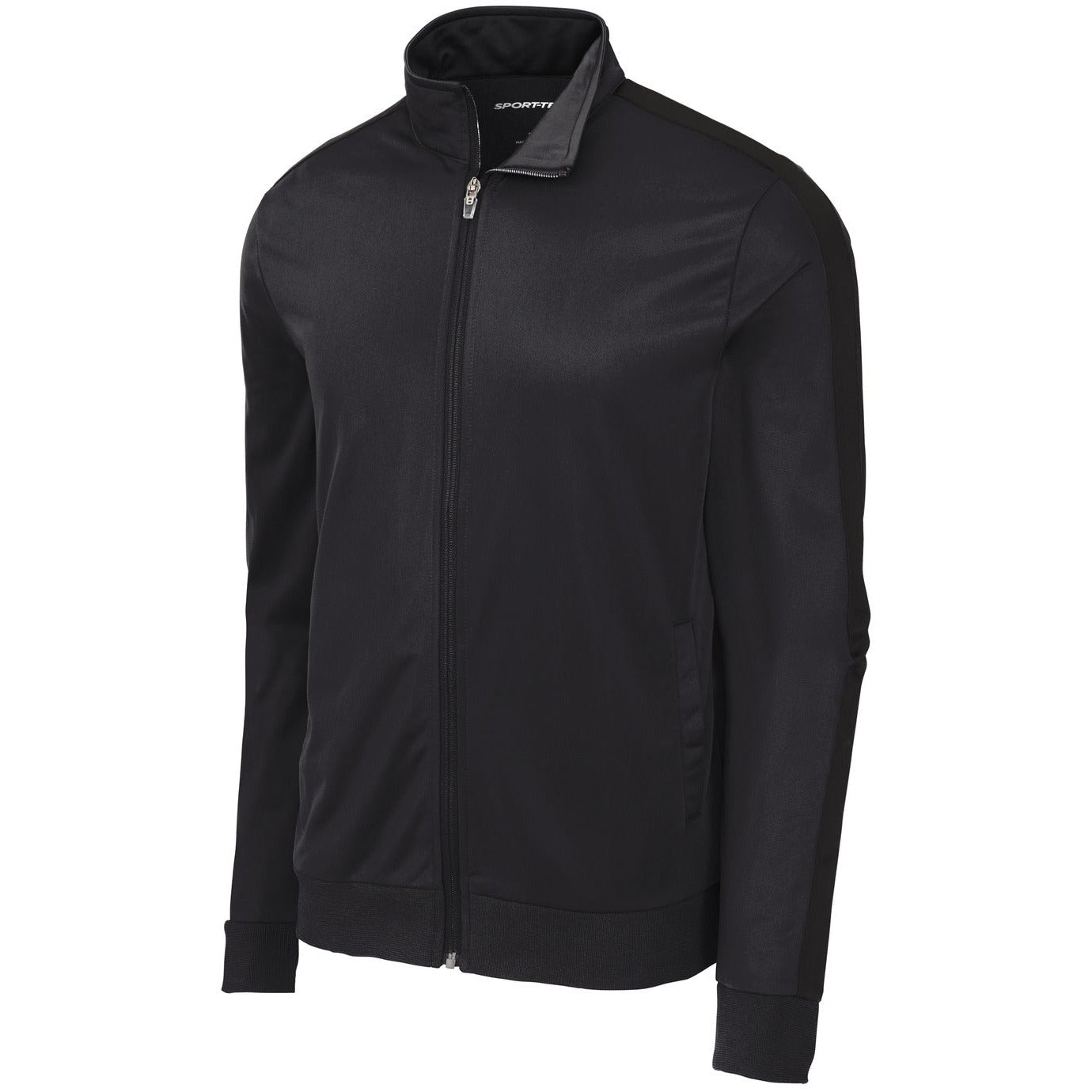 Sport-Tek Tricot Sleeve Stripe Track Jacket