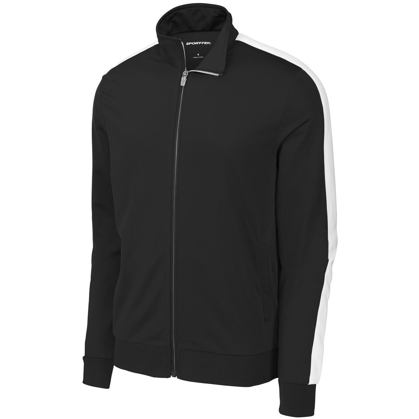 Sport-Tek Tricot Sleeve Stripe Track Jacket