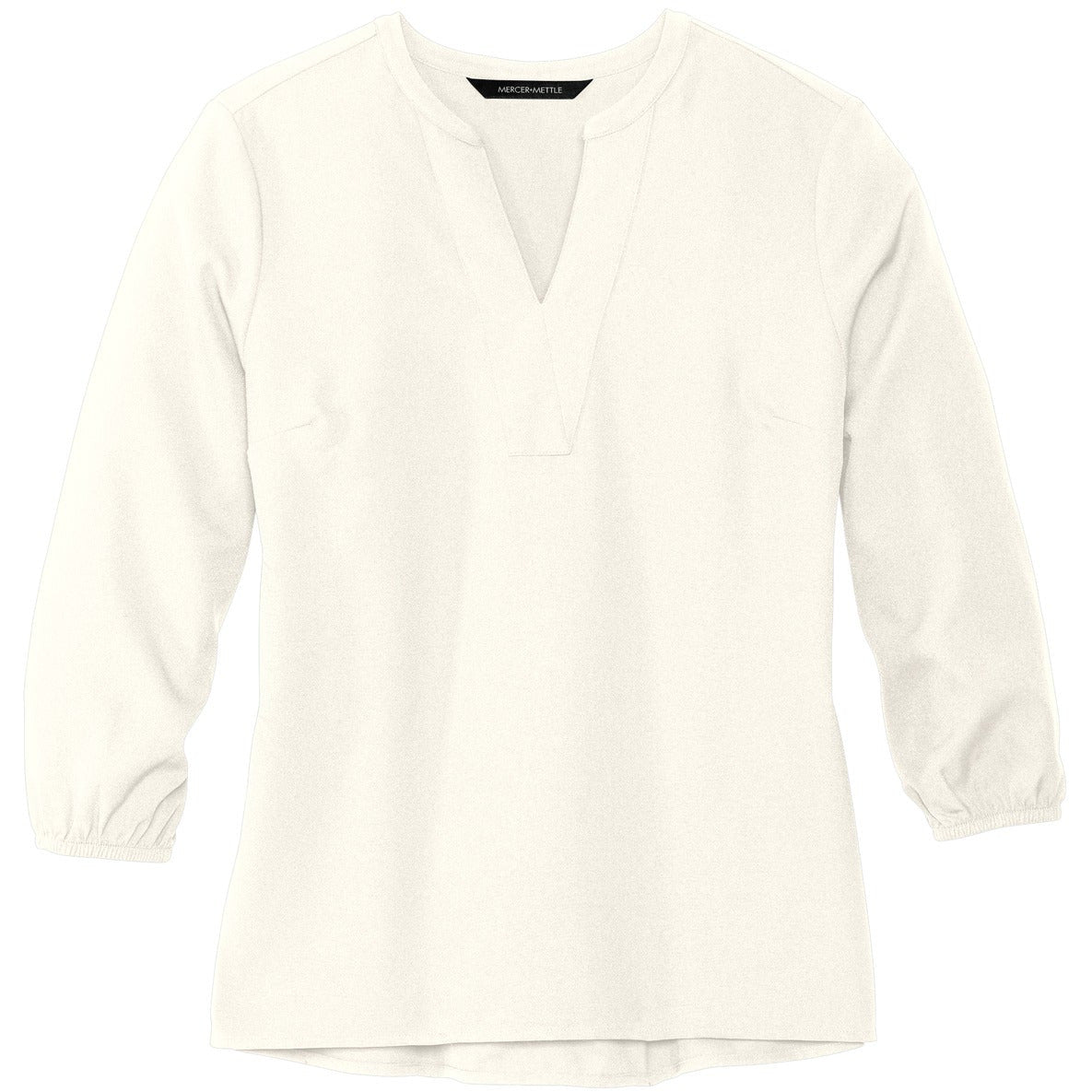 Mercer+Mettle Women's Stretch Crepe 3/4-Sleeve Blouse