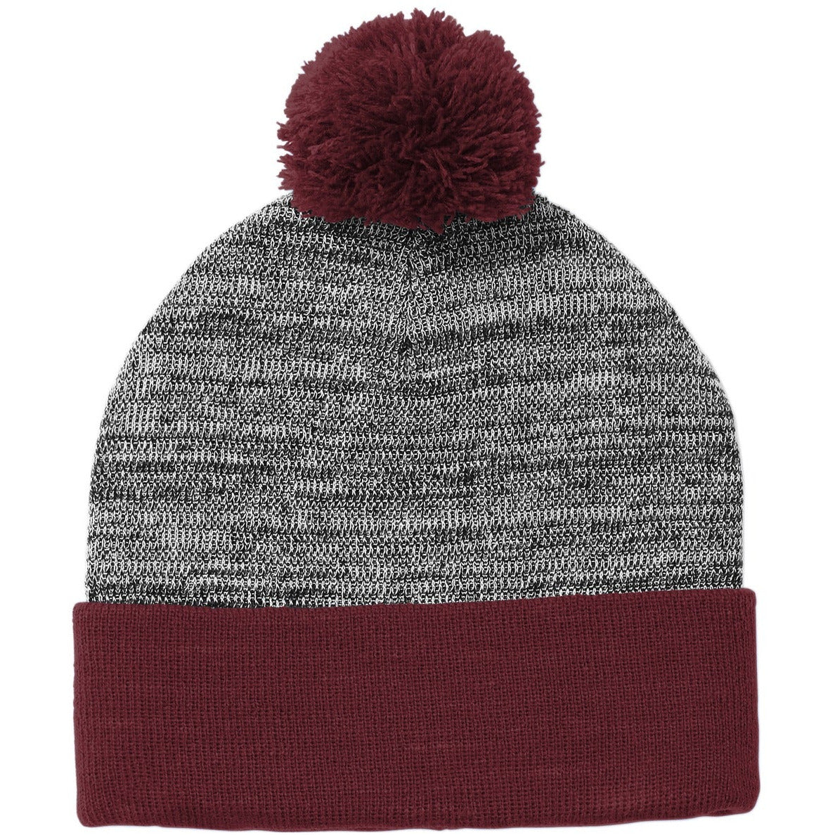 Sport-Tek Heather Pom Pom Beanie