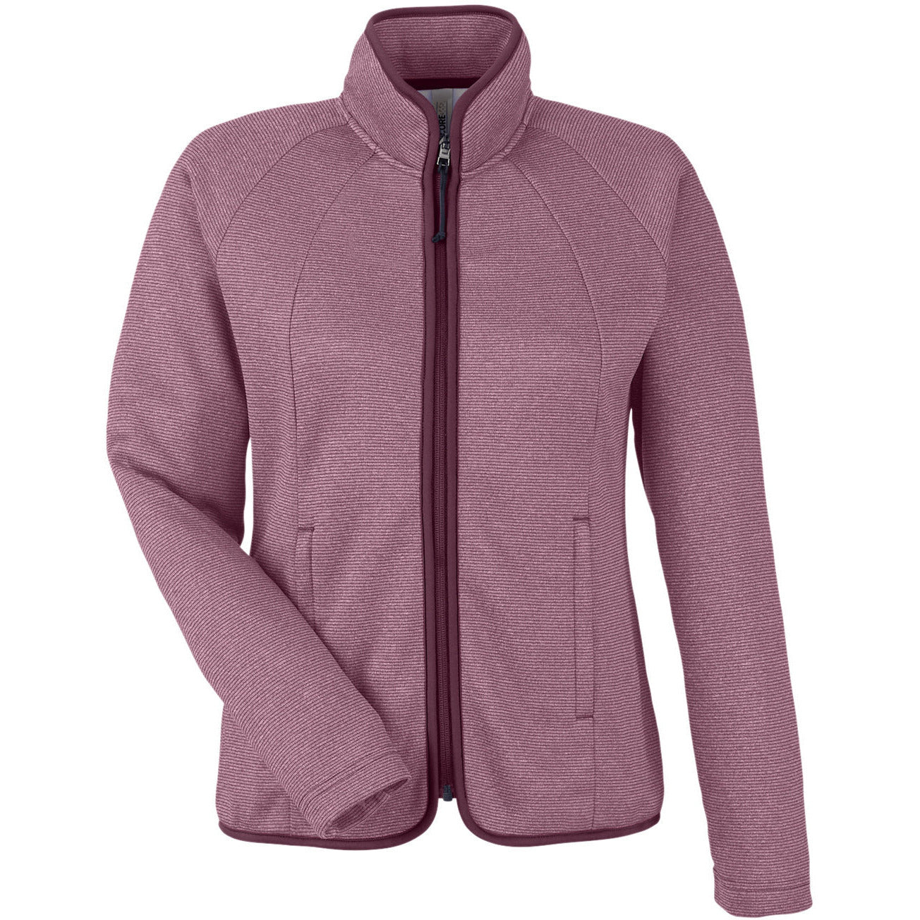 CORE365 Ladies' Venture Heathered Stripe Full-Zip