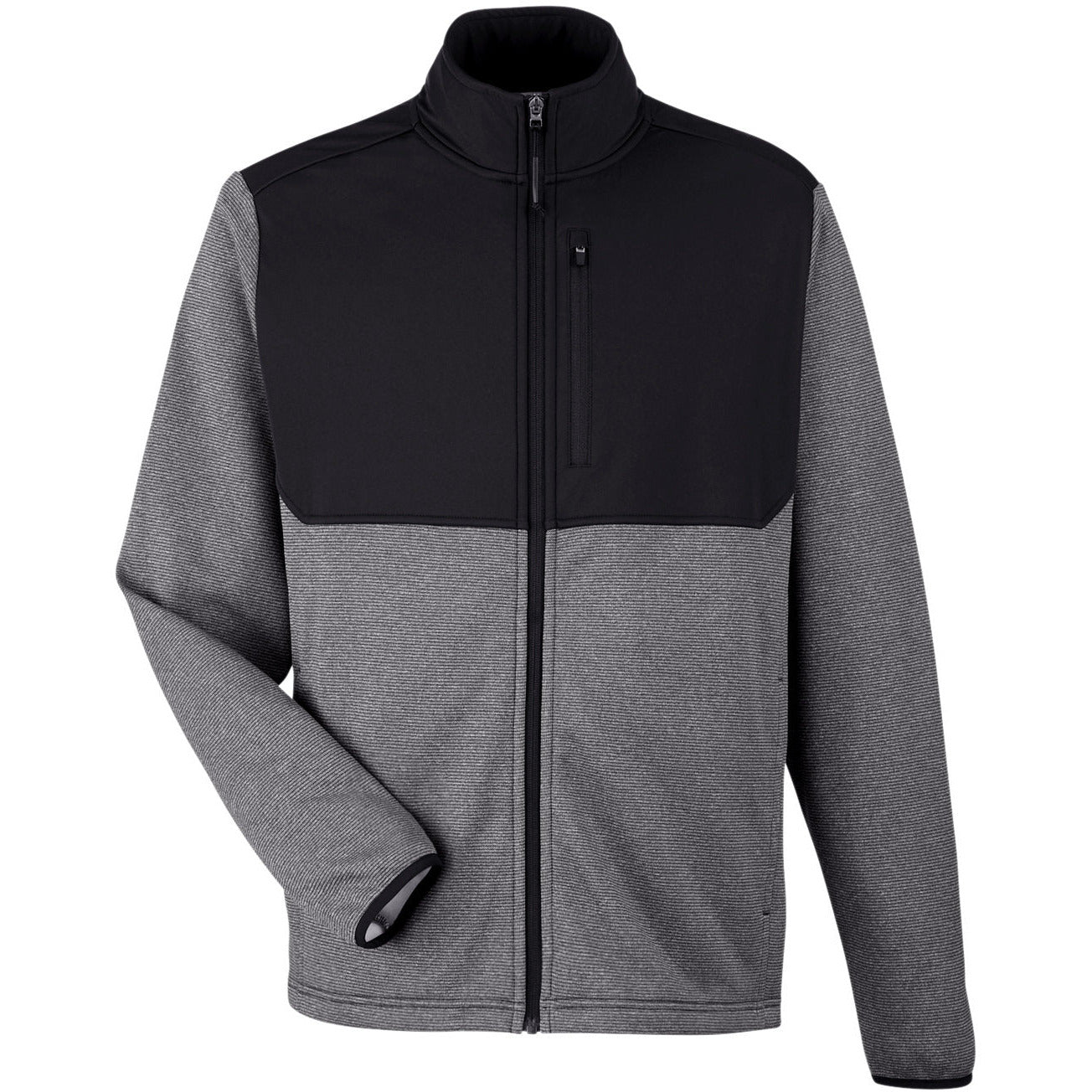 CORE365 Men's Venture Heathered Stripe Hybrid Jacket