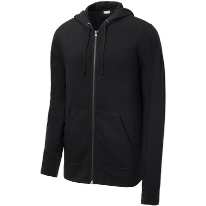 Sport-Tek PosiCharge Tri-Blend Wicking Fleece Full-Zip Hooded Jacket