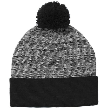 Sport-Tek Heather Pom Pom Beanie