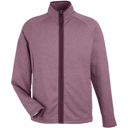 CORE365 Men's Venture Heathered Stripe Full-Zip