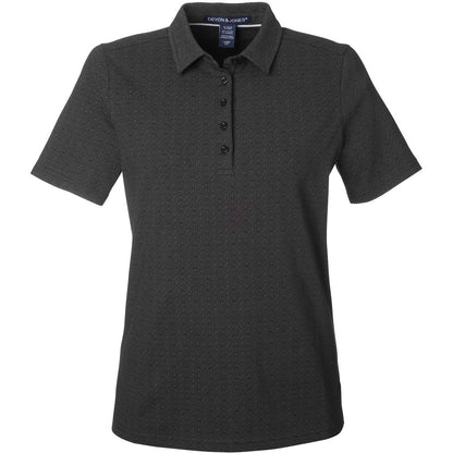 Devon & Jones Crownlux Performance® Ladies' Geo Polo