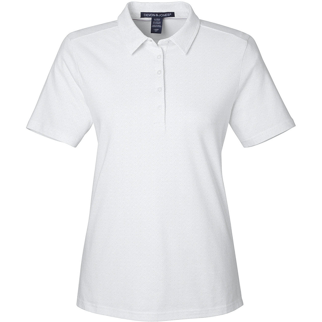 Devon & Jones Crownlux Performance® Ladies' Geo Polo